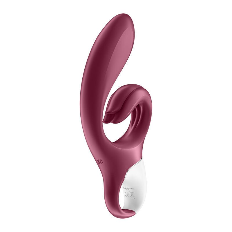 Satisfyer - love me - rabbit vibrator - red- Product right  side view  | Flirtybay.com.au